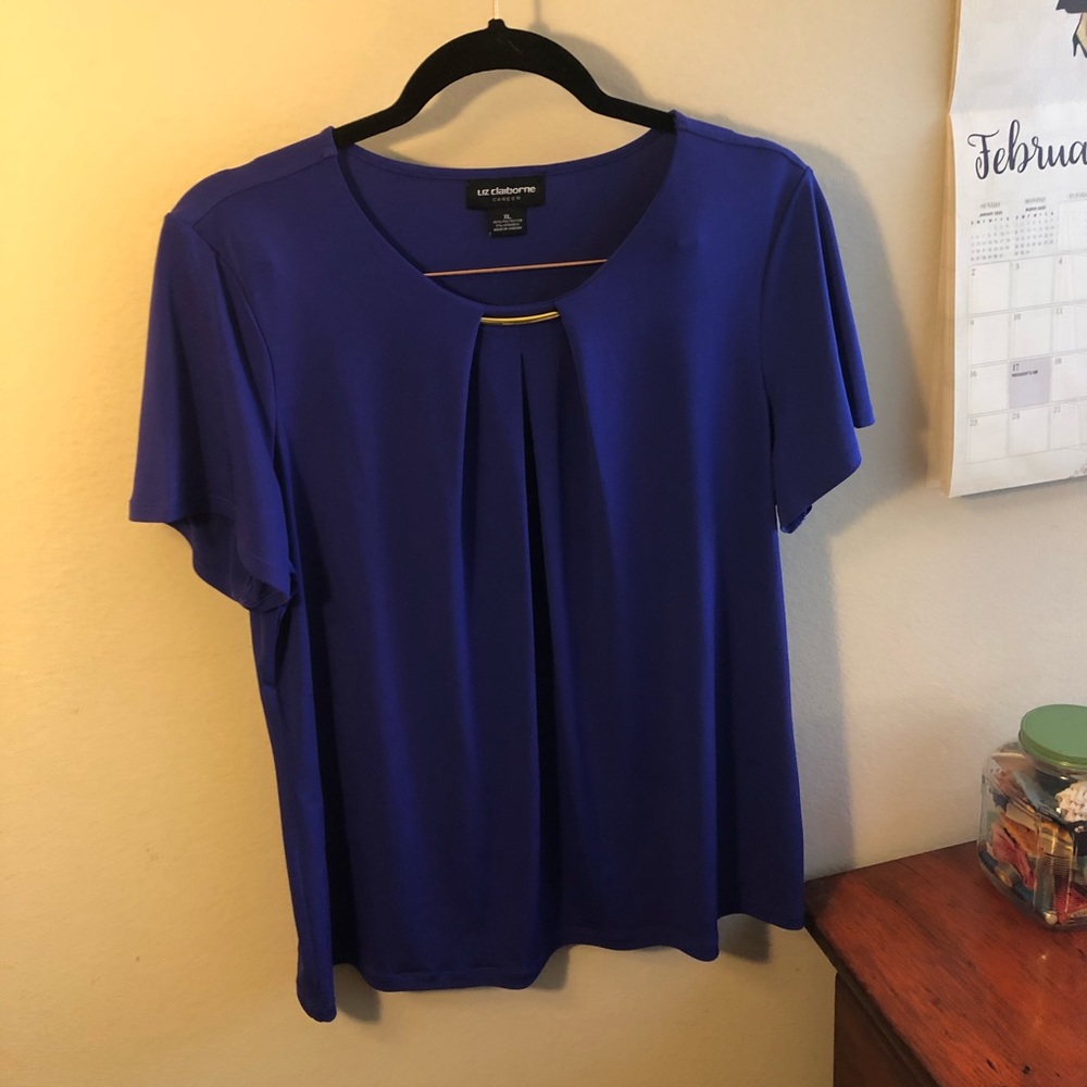 Royal Blue work blouse